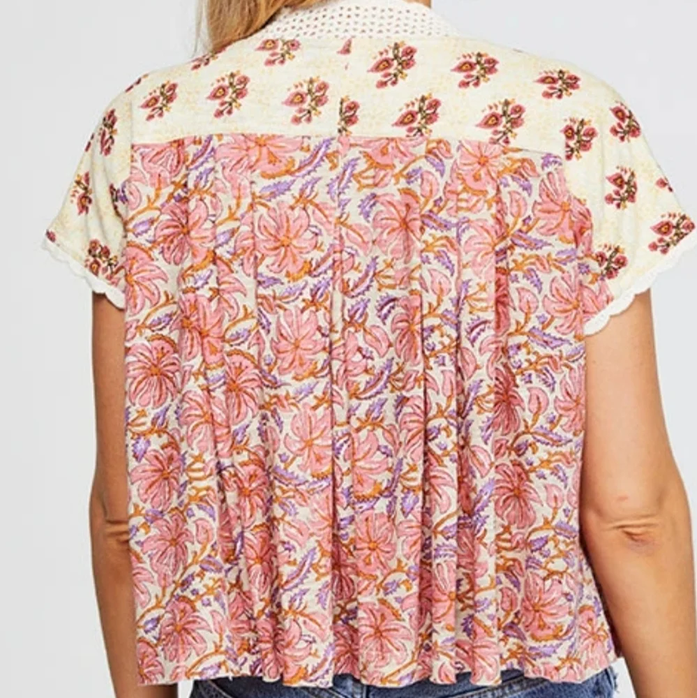 Free People Leilani Floral Top